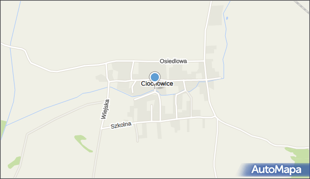 Ciochowice, Nad Potokiem, mapa Ciochowice