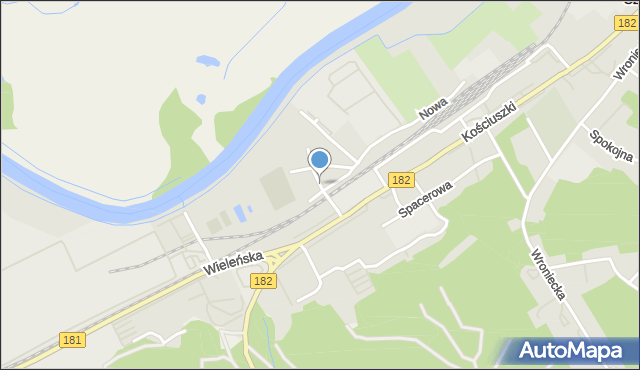 Czarnków, Naramowskiego, mapa Czarnków