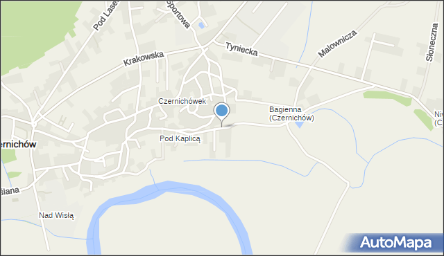 Czernichów powiat krakowski, Nad Wisłą, mapa Czernichów powiat krakowski