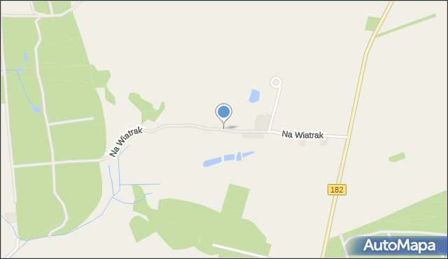 Dębe gmina Lubasz, Na Wiatrak, mapa Dębe gmina Lubasz