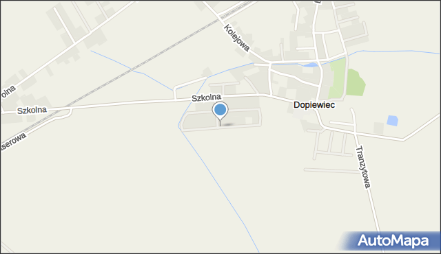 Dopiewiec, Nasturcjowa, mapa Dopiewiec