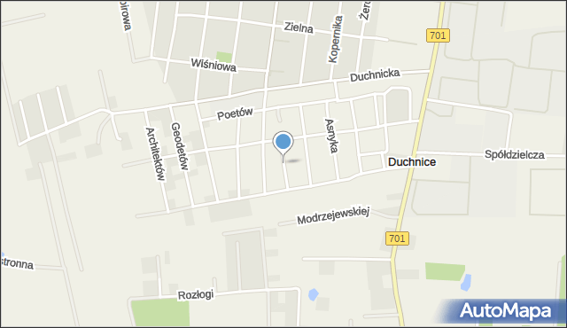 Duchnice, Nadziei, mapa Duchnice