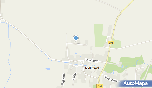 Duninowo, Na Wzgórzu, mapa Duninowo
