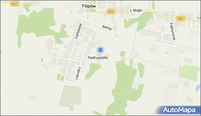 Filipów powiat suwalski, Nadrzeczna, mapa Filipów powiat suwalski