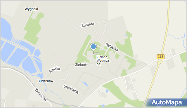 Goleniów, Na Polanie, mapa Goleniów