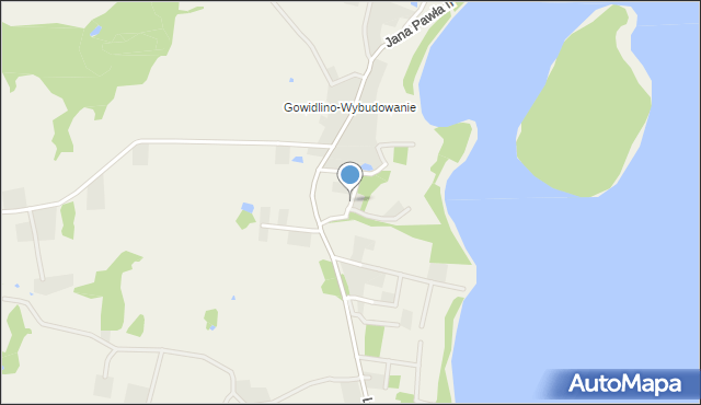 Gowidlino, Na Skarpie, mapa Gowidlino