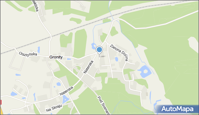 Gronity, Nad Strumykiem, mapa Gronity