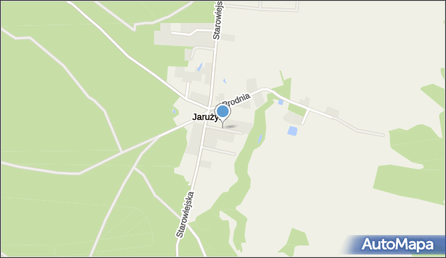 Jarużyn gmina Osielsko, Nad Wąwozem, mapa Jarużyn gmina Osielsko