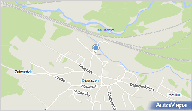 Jaworzno, Nadbrzeżna, mapa Jaworzno