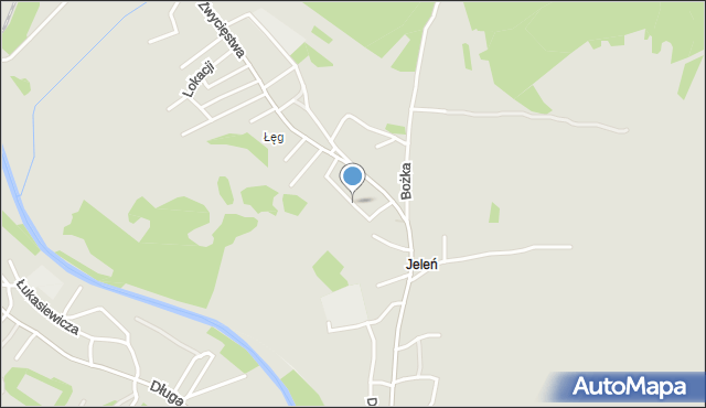 Jaworzno, Nadrzeczna, mapa Jaworzno