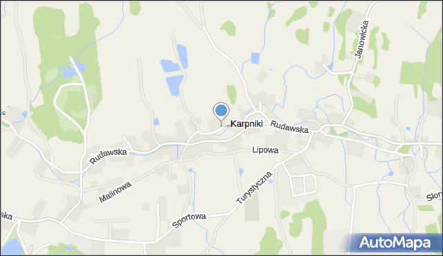 Karpniki gmina Mysłakowice, Nadrzeczna, mapa Karpniki gmina Mysłakowice