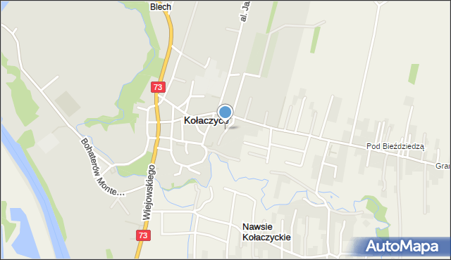 Kołaczyce, Na Górki, mapa Kołaczyce