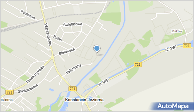 Konstancin-Jeziorna, Nadbrzeżna, mapa Konstancin-Jeziorna