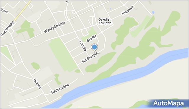 Kostrzyn nad Odrą, Na Skarpie, mapa Kostrzyn nad Odrą