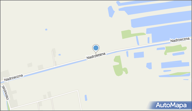 Krzeszyce, Nadrzeczna, mapa Krzeszyce