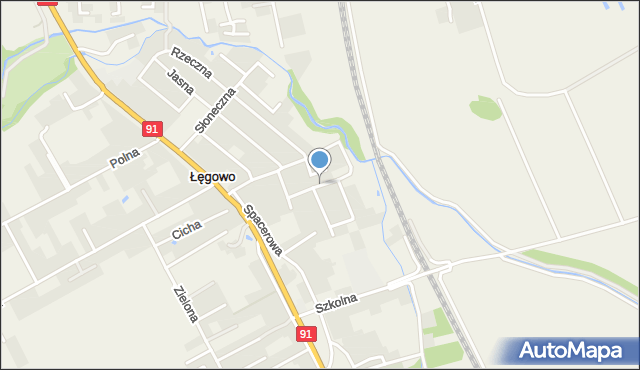 Łęgowo gmina Pruszcz Gdański, Na Skarpie, mapa Łęgowo gmina Pruszcz Gdański