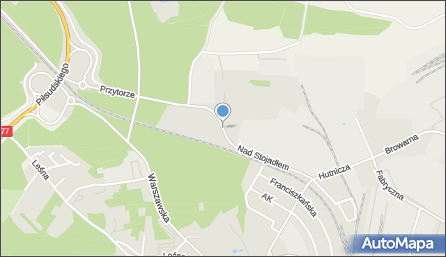 Leżajsk, Nad Stojadłem, mapa Leżajsk