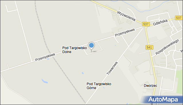 Lubawa, Narzędziowa, mapa Lubawa