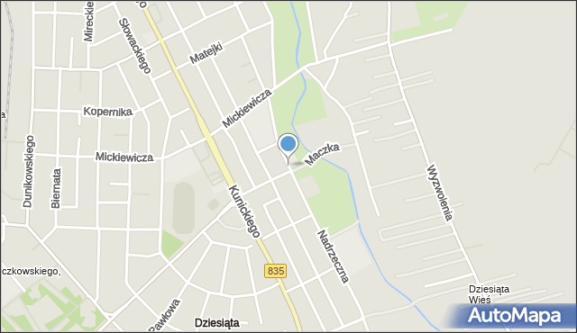 Lublin, Nadrzeczna, mapa Lublina