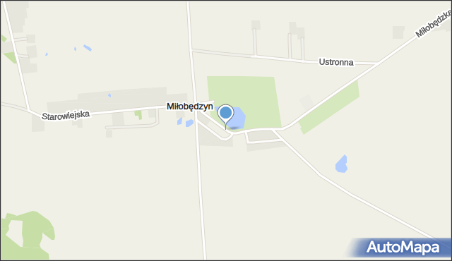 Miłobędzyn, Nad Stawem, mapa Miłobędzyn