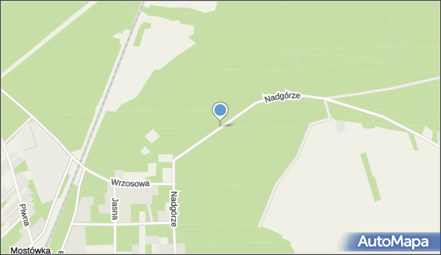 Mostówka gmina Zabrodzie, Nadgórze, mapa Mostówka gmina Zabrodzie
