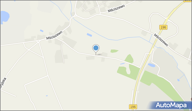 Mściszewo, Nadwarciańska, mapa Mściszewo