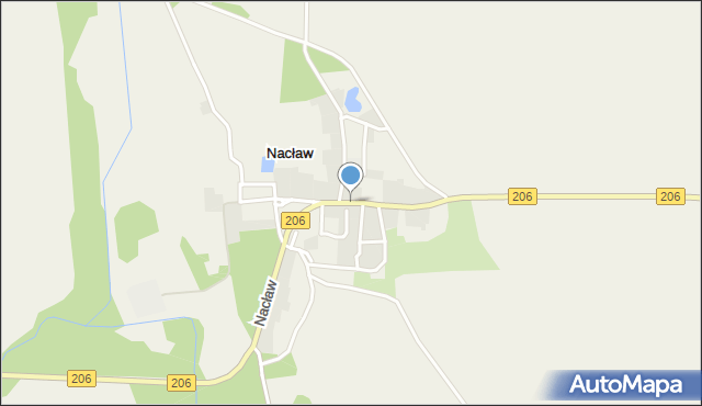 Nacław gmina Polanów, Nacław, mapa Nacław gmina Polanów