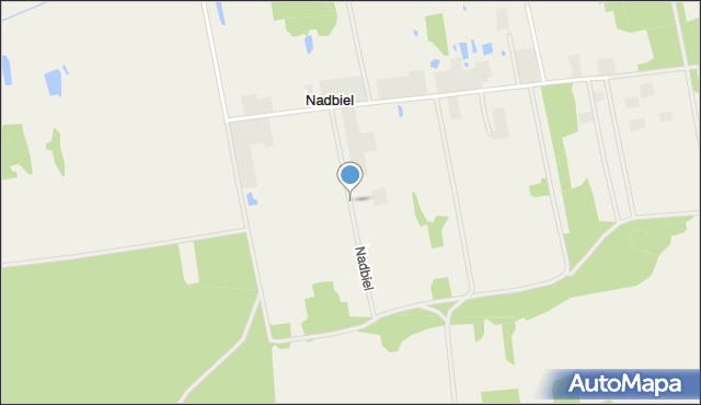 Nadbiel, Nadbiel, mapa Nadbiel