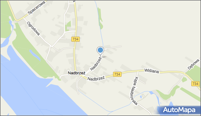 Nadbrzeż, Nadbrzeż, mapa Nadbrzeż