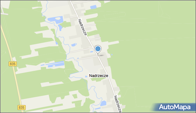 Nadrzecze gmina Biłgoraj, Nadrzecze, mapa Nadrzecze gmina Biłgoraj