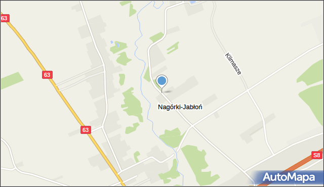 Nagórki-Jabłoń, Nagórki-Jabłoń, mapa Nagórki-Jabłoń