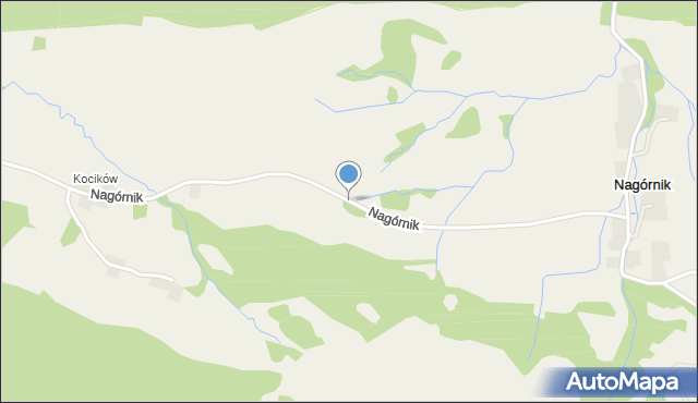 Nagórnik gmina Marciszów, Nagórnik, mapa Nagórnik gmina Marciszów