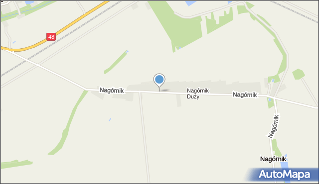 Nagórnik gmina Sieciechów, Nagórnik, mapa Nagórnik gmina Sieciechów