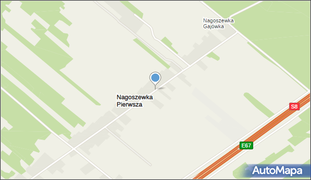 Nagoszewka Pierwsza, Nagoszewka Pierwsza, mapa Nagoszewka Pierwsza