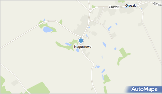 Naguszewo, Naguszewo, mapa Naguszewo