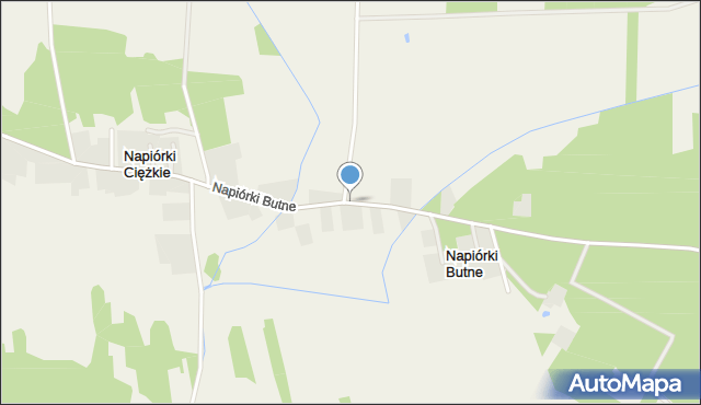 Napiórki Butne, Napiórki Butne, mapa Napiórki Butne