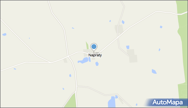 Napraty, Napraty, mapa Napraty