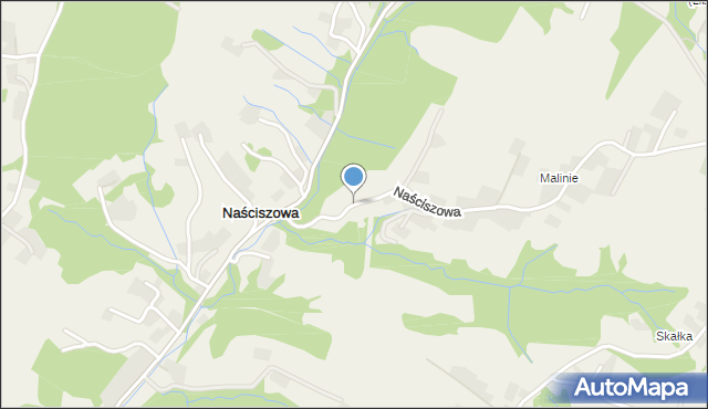Naściszowa, Naściszowa, mapa Naściszowa