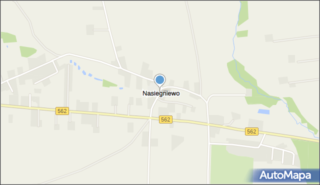 Nasiegniewo, Nasiegniewo, mapa Nasiegniewo