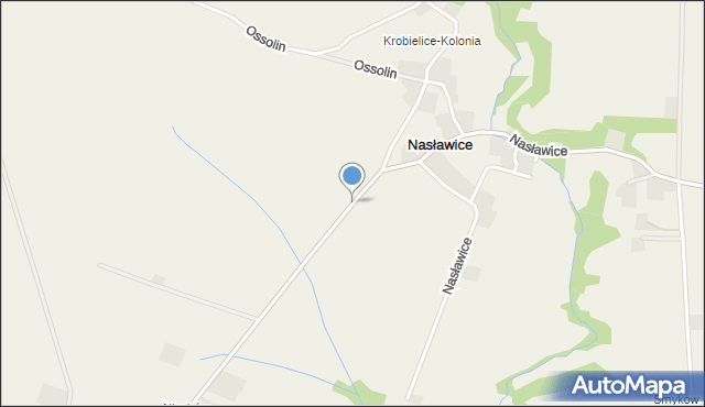 Nasławice gmina Klimontów, Nasławice, mapa Nasławice gmina Klimontów