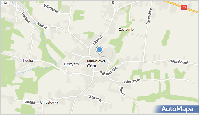 Nawojowa Góra, Nawojowa Góra, mapa Nawojowa Góra