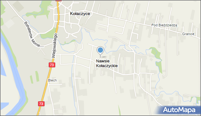 Nawsie Kołaczyckie, Nawsie Kołaczyckie, mapa Nawsie Kołaczyckie