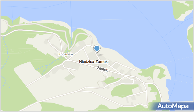 Niedzica-Zamek, Nad Zalewem, mapa Niedzica-Zamek