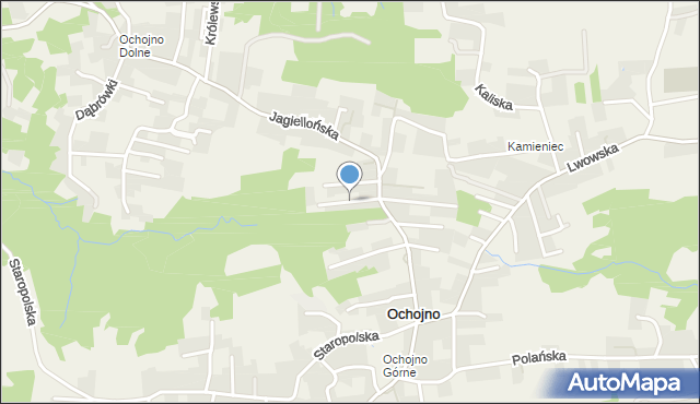 Ochojno, Nad Potokiem, mapa Ochojno