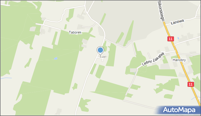 Olszyna gmina Ostrzeszów, Na Wzgórzu, mapa Olszyna gmina Ostrzeszów
