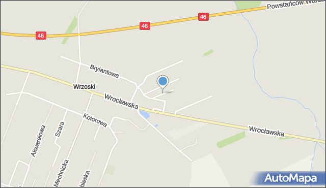 Opole, Narciarzy, mapa Opola