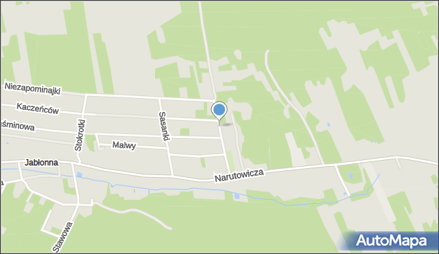 Otwock, Nagietkowa, mapa Otwock