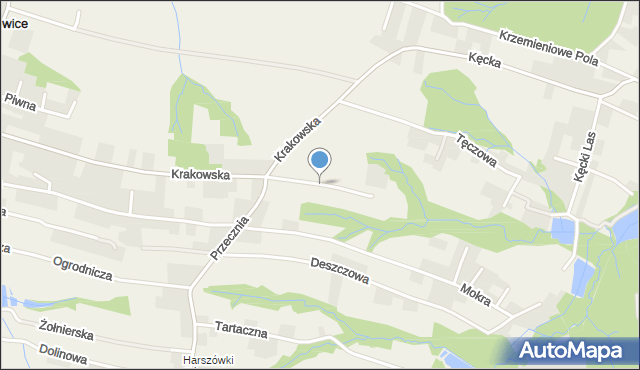 Pisarzowice gmina Wilamowice, Naglikowe Pole, mapa Pisarzowice gmina Wilamowice