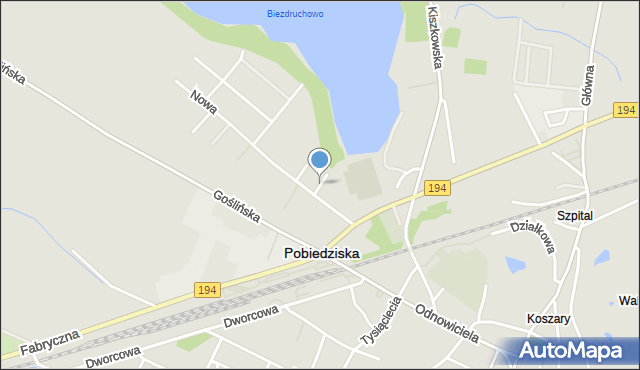 Pobiedziska, Na Stoku, mapa Pobiedziska