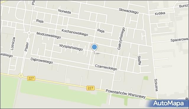 Pruszcz Gdański, Nałkowskiej Zofii, mapa Pruszcz Gdański